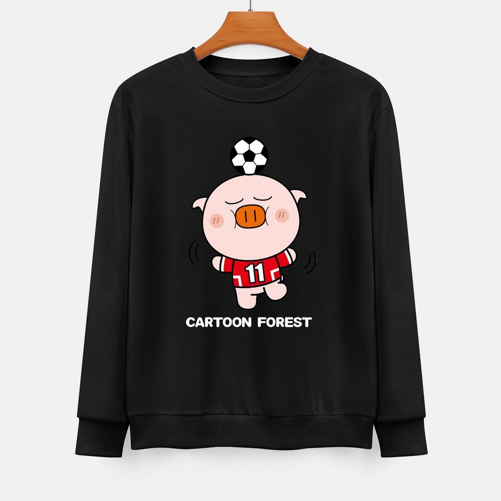 Front Patterned Long Sleeve TopSmooth Softstyle